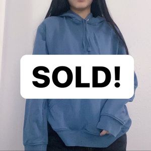 Blue oversized H&M hoodie
